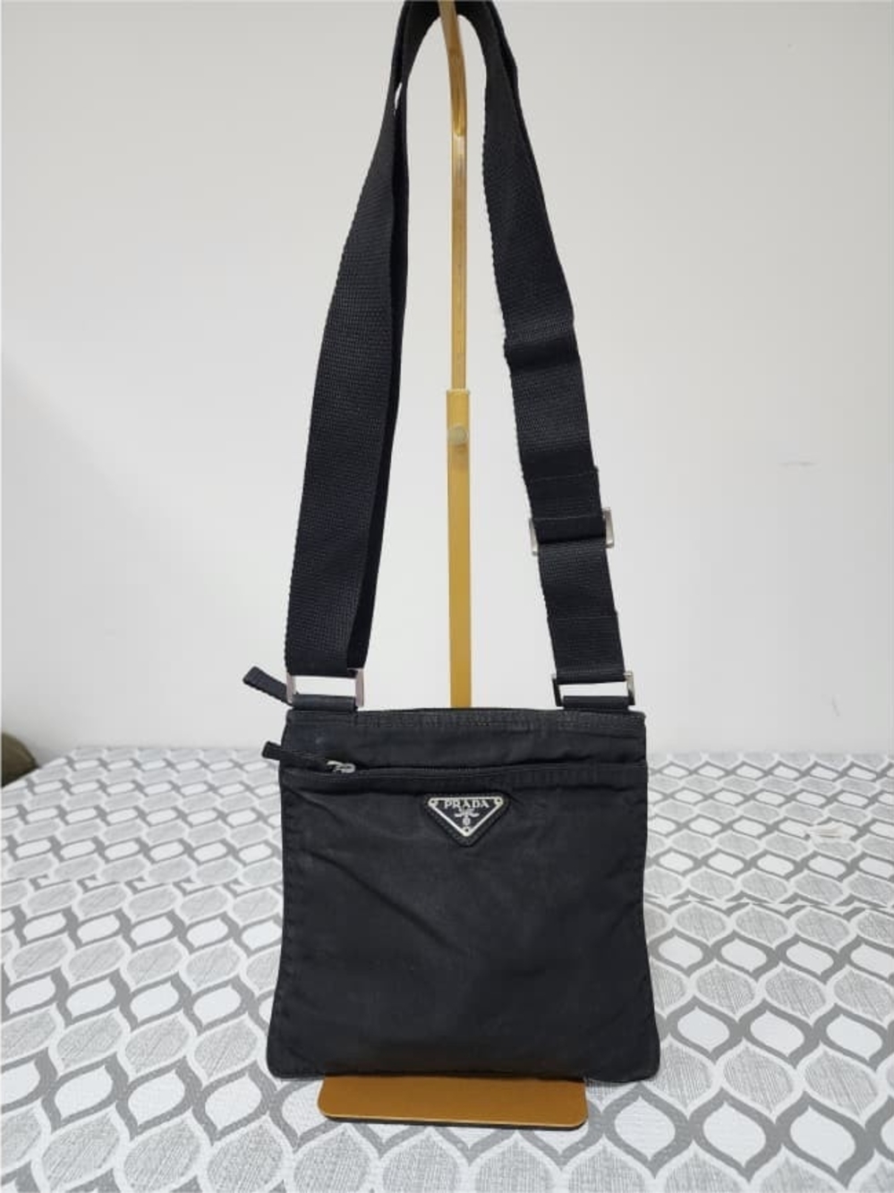 Prada Black Nylon Crossbody Bag - Men's Shoulder Pouch
